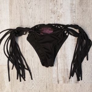 Black fringe Victoria's Secret bikini bottom